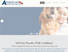 Tablet Screenshot of americanveterinarygroup.com